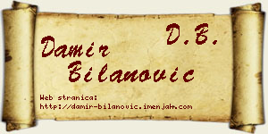 Damir Bilanović vizit kartica